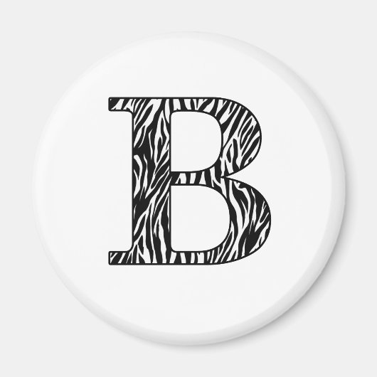 ジリーゼブラB マグネット (正面)