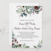 ジルとドリューの結婚式招待状 招待状 (正面/裏面)