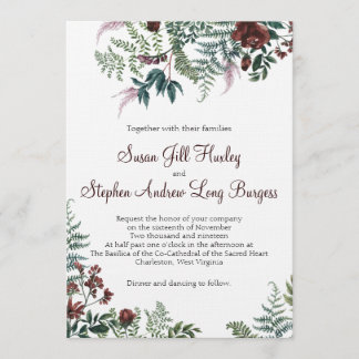 ジルとドリューの結婚式招待状 招待状