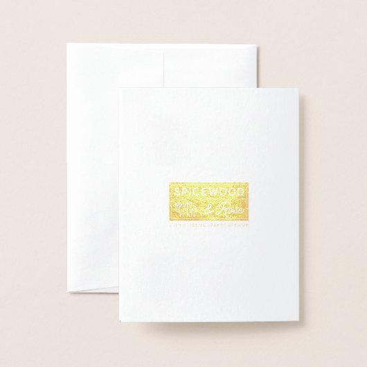 ジルカーオースティンテキサス州クリスマスカード 箔カード (裏面封筒付き)