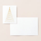 ジルカーオースティンテキサス州クリスマスカード 箔カード (ディスプレー)