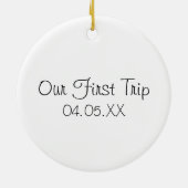 ジルカーパークオースティンテキサス州ウォーターカラー セラミックオーナメント (裏面)