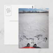 ジルカーパークスノー – オースティンテキサス州ダウンタウンスカイライン ポストカード (正面/裏面)