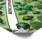 ジルカー公園の楽しい地図 ポスター (角)