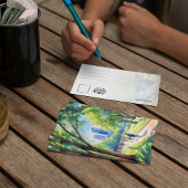 ジルカー・パーク オースティン テキサス 水彩 ポストカード