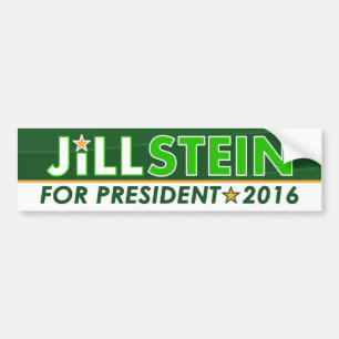 ジルステイン-緑の党の政治バンパーステッカー バンパーステッカー
