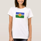 ジルトピア国旗の女性のTシャツ Tシャツ (正面)