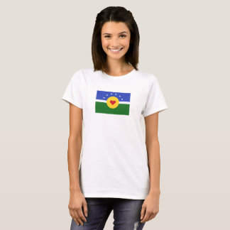 ジルトピア国旗の女性のTシャツ Tシャツ