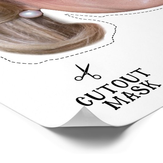 ジルバイデン氏仮装マスク ポスター (角)