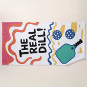 ジル実在のピクルス！トーナメントクラブ ビーチタオル (正面)