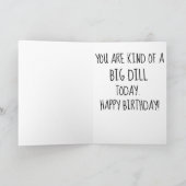 ジル漬けビッグジル誕生日おもしろカード カード (内部)