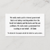 ジル・スタイン2024年引用文 コーリングカード (裏面)