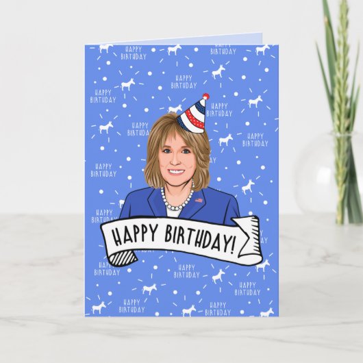ジル・バイデンお誕生日おめでとうございます カード (正面)