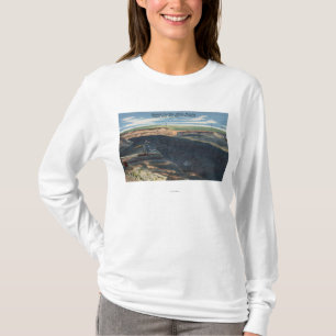 ジレット、WY - Wydodakの炭鉱の眺め Tシャツ