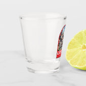 ジロカスターアルバニアトラベルアートヴィンテージ ショットグラス (左)