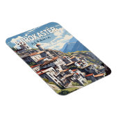 ジロカスターアルバニアトラベルアートヴィンテージ マグネット (右側)