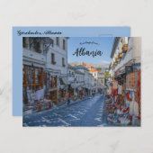 ジロカスターアルバニア通りはがき内の景色 ポストカード (正面/裏面)