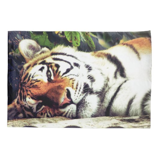 ジロジロの虎 枕カバー (裏面)