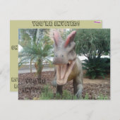 ジロホサウルス恐竜招待状 招待状 (正面/裏面)