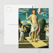 ジロラモ・ダ・サンタクロクによるイエスの復活 ポストカード (正面/裏面)