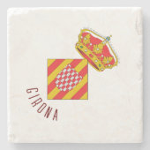 ジローナの紋章 ストーンコースター (正面)