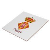 ジローナの紋章 タイル (側面)