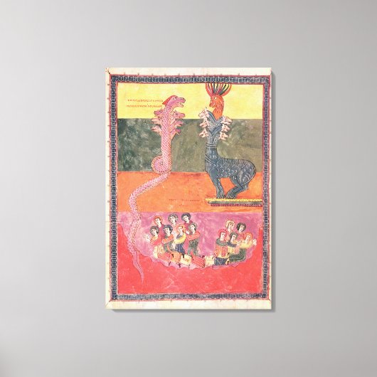 ジローナ・ベータスのドラゴン キャンバスプリント (正面)