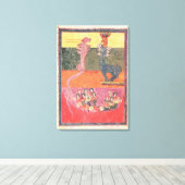 ジローナ・ベータスのドラゴン キャンバスプリント (インサイチュ (ウッドフロア))