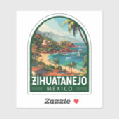 ジワタネジョメキシコトラベルアートヴィンテージ シール (シート)