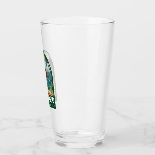 ジワタネジョメキシコトラベルアートヴィンテージ タンブラーグラス (左)