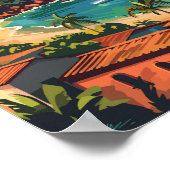 ジワタネジョメキシコトラベルアートヴィンテージ ポスター (角)