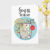 ジンおもしろいクリスマスカードがずっと鳴る カード (黄色い花)