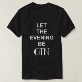 ジンで夜を満たそう ブラック Tシャツ