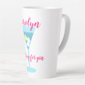 ジンとジンとトニックの仕事パーソナライズされたで カフェラテマグ (右アングル)