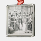 ジンの店は、「飲んだくれのChildrenの1つをめっきします メタルオーナメント (左)