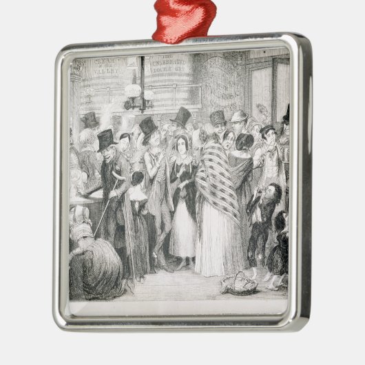 ジンの店は、「飲んだくれのChildrenの1つをめっきします メタルオーナメント (左)