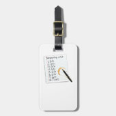 ジンの恋人のショッピング・リスト ラゲッジタグ (正面縦)