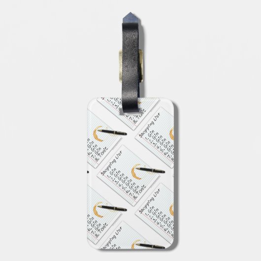 ジンの恋人のショッピング・リスト ラゲッジタグ (裏面縦)