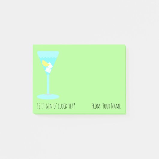 ジンはもう時か?お名前で ポストイット (正面)