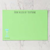 ジンはもう時か?パーソナライズされたお名前 ペーパーパッド (正面)