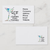 ジンはセラピーの`より安いです 名刺 (正面/裏面)