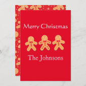 ジンガおもしろいーパンカスタムクリスマス シーズンカード (正面/裏面)