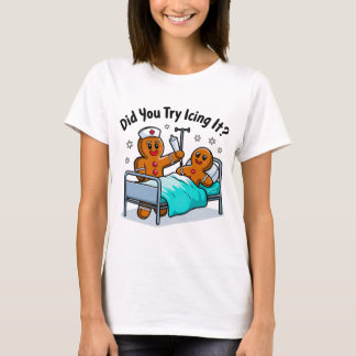 ジンガおもしろいーパンナース:アイシングしてみた? Tシャツ