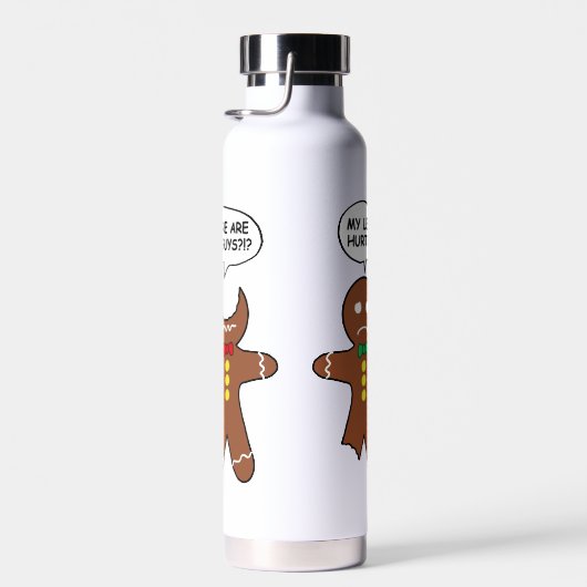 ジンガおもしろいーブレッドすべて素晴らしは休日 ウォーターボトル (右面)