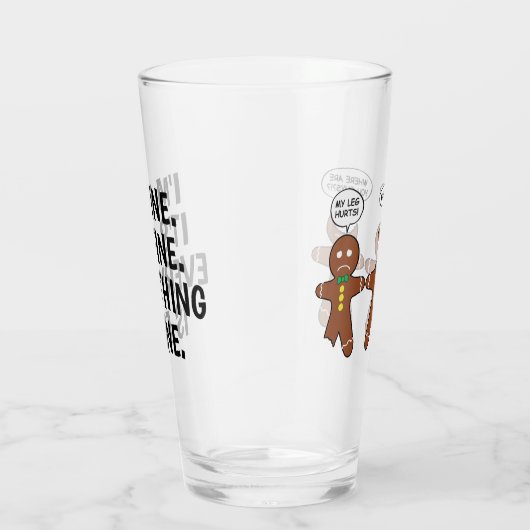 ジンガおもしろいーブレッドすべて素晴らしは休日 タンブラーグラス (右)