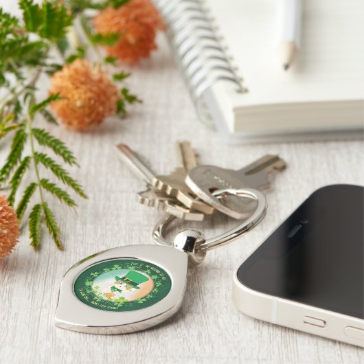 ジンガすてきー虎猫アイルランド応援 キーホルダー (側面)