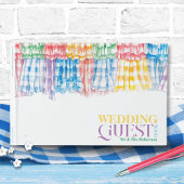 ジンガはっきりしたムラフモダントレンディーカラフル結婚ズ ゲストブック