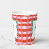 ジンガカラフルム「レッツパーティー」名前をカスタムするキッズ 紙コップ (右)