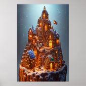 ジンガクールーパン村 | AI Art ポスター (正面)