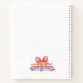 ジンガパーソナライズされたムスクールクレスト ノートブック (裏面)